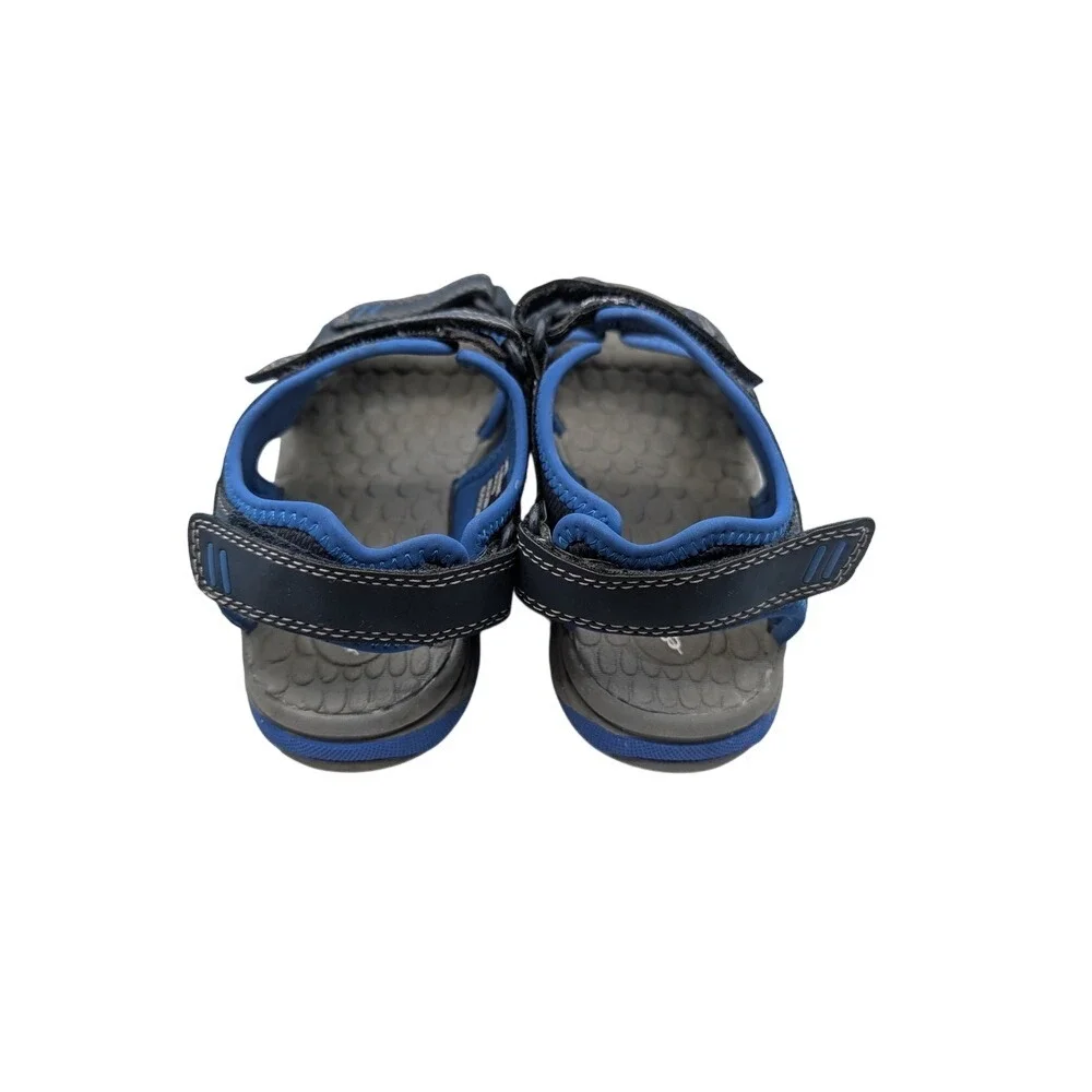 Eddie Bauer Kids Boys‎ Navy Blue Gray Sport Sandals Hook and Loop Size [SIZE]